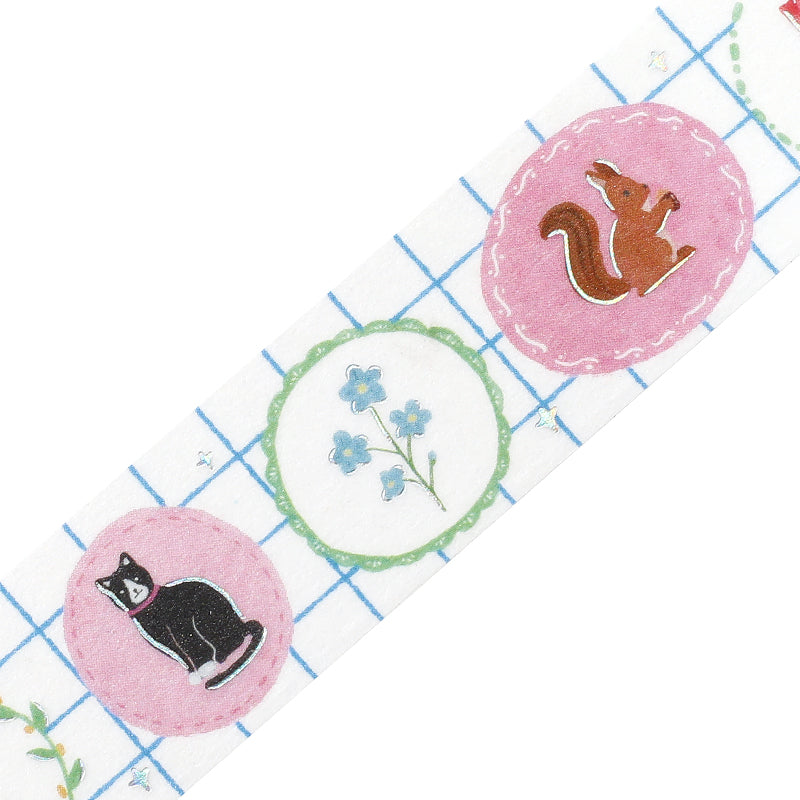 BGM Foil Stamping Masking Tape - Brooch — pattern detail