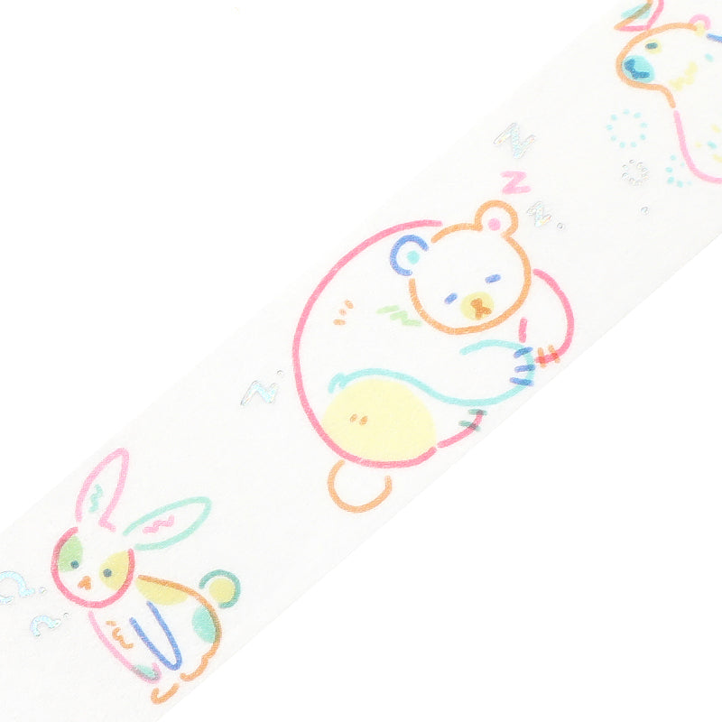 BGM Foil Stamping Masking Tape - Color Zoo — pattern detail