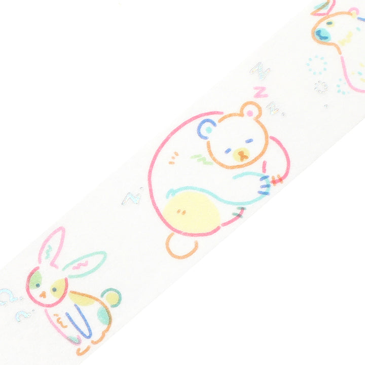 BGM Foil Stamping Masking Tape - Color Zoo — pattern detail