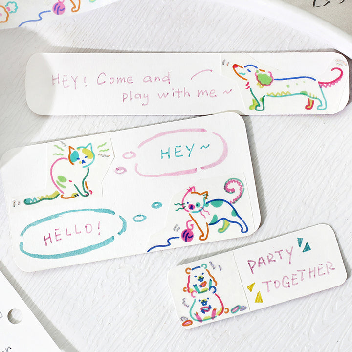 BGM Foil Stamping Masking Tape - Color Zoo — with packaging