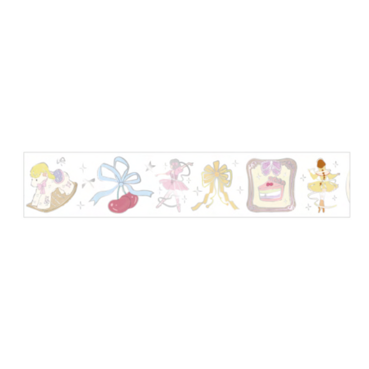 BGM Foil Stamping Masking Tape - Ballerina Yellow — applied on surface