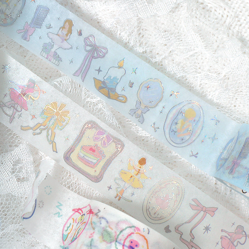 BGM Foil Stamping Masking Tape - Ballerina Blue — with packaging