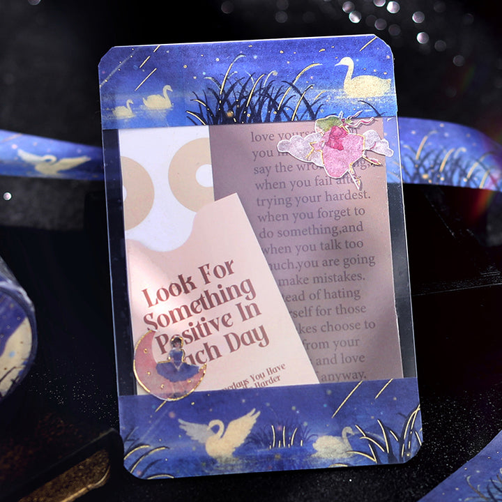BGM Foil Stamping Masking Tape: Life - Sleeping Forest — applied on surface
