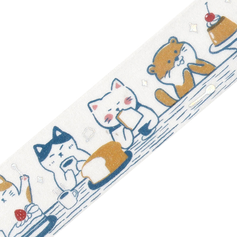 BGM Foil Stamping Masking Tape: Life - Dinner Party — pattern detail