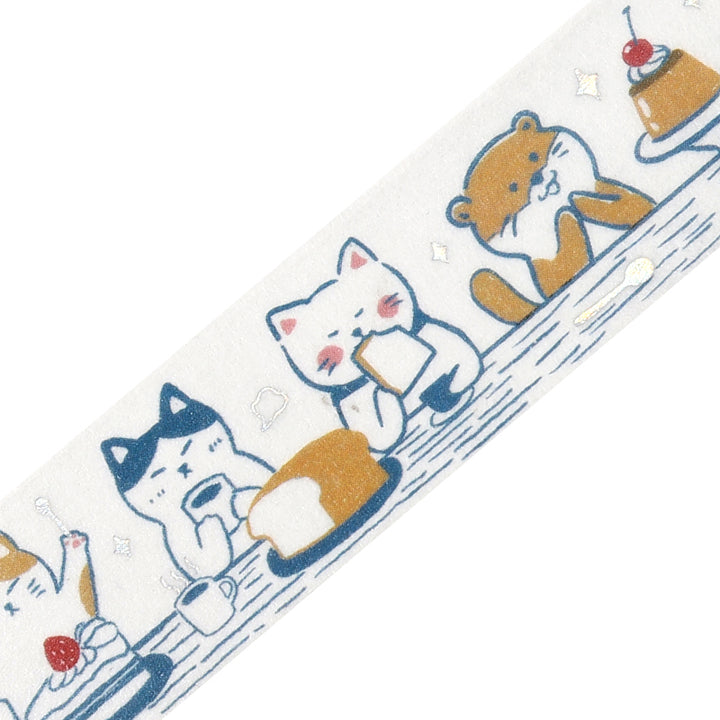 BGM Foil Stamping Masking Tape: Life - Dinner Party — pattern detail