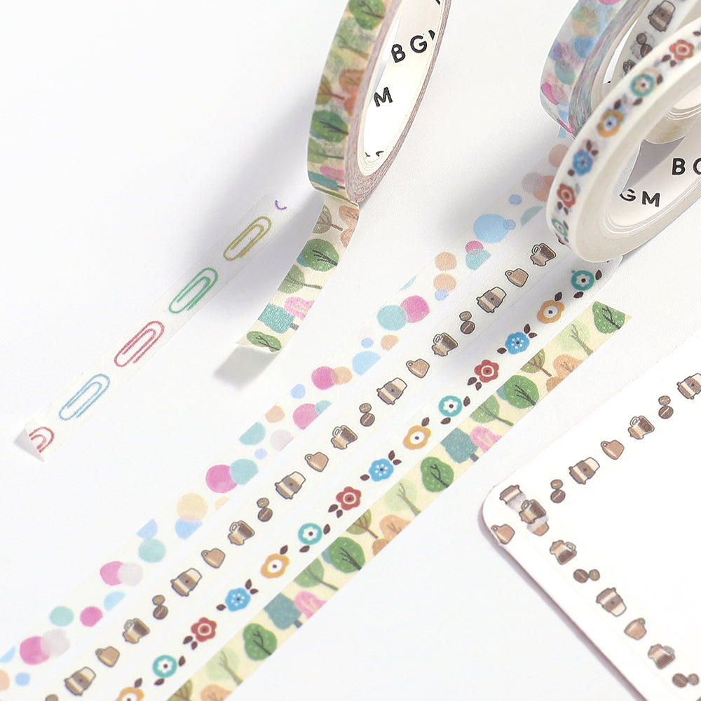 BGM Foil Stamping Masking Tape: Life - Colorful Polka Dots — colour swatch