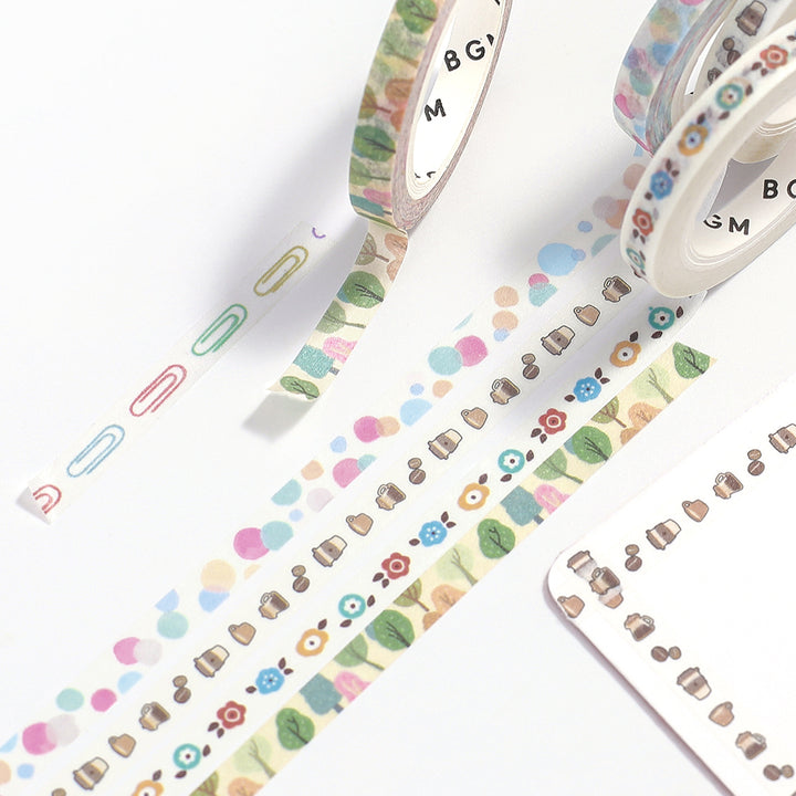 BGM Foil Stamping Masking Tape: Life - Colorful Polka Dots — colour swatch