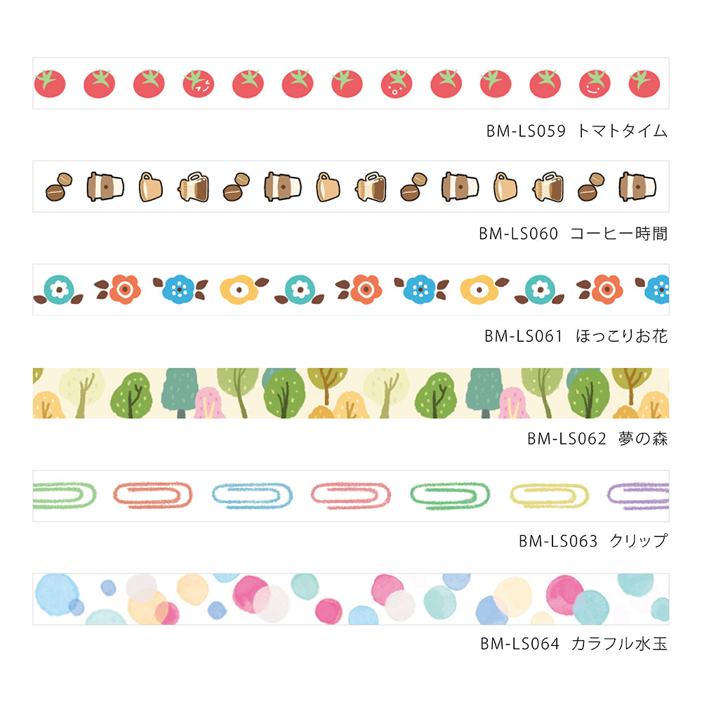 BGM Foil Stamping Masking Tape: Life - Colorful Polka Dots — flat lay