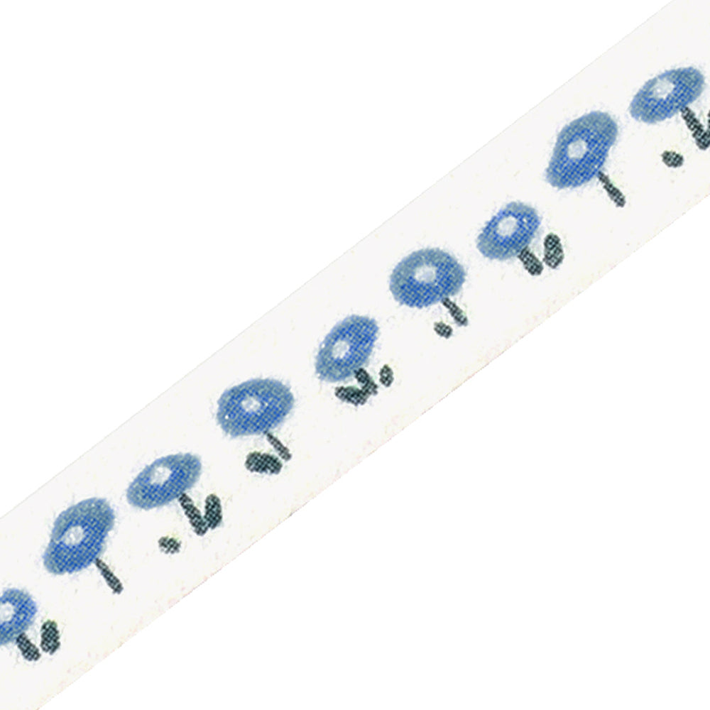 BGM Foil Stamping Masking Tape: Life - Little Blue Flowers — pattern detail