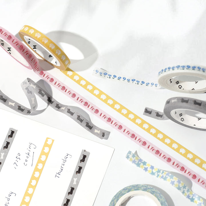 BGM Foil Stamping Masking Tape: Life - Cats — applied on surface