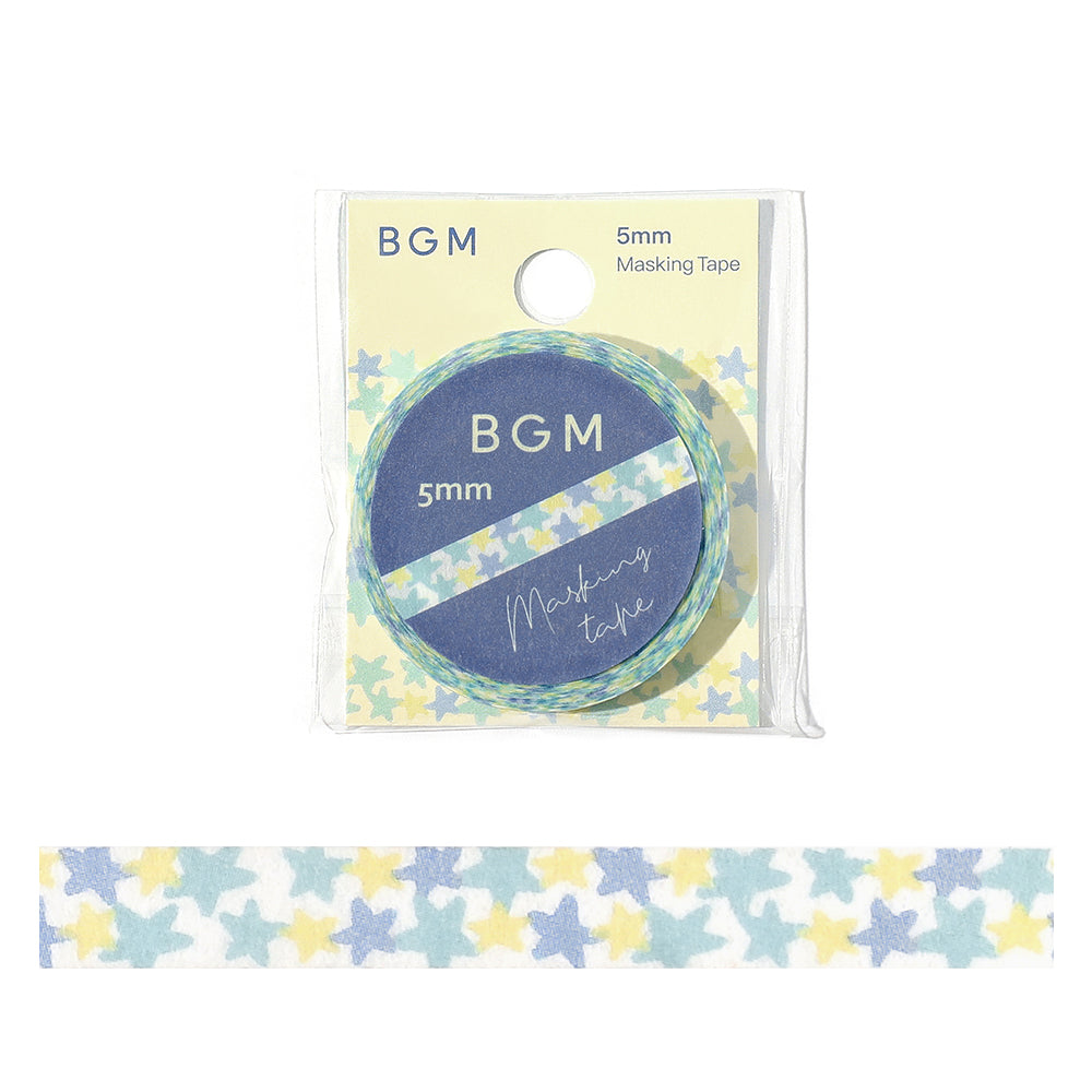 BGM Foil Stamping Masking Tape: Life - Star Dreams — roll front
