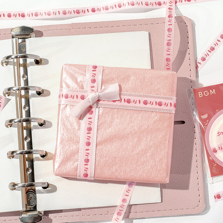 BGM Foil Stamping Masking Tape: Life - Peeled Apples — with packaging