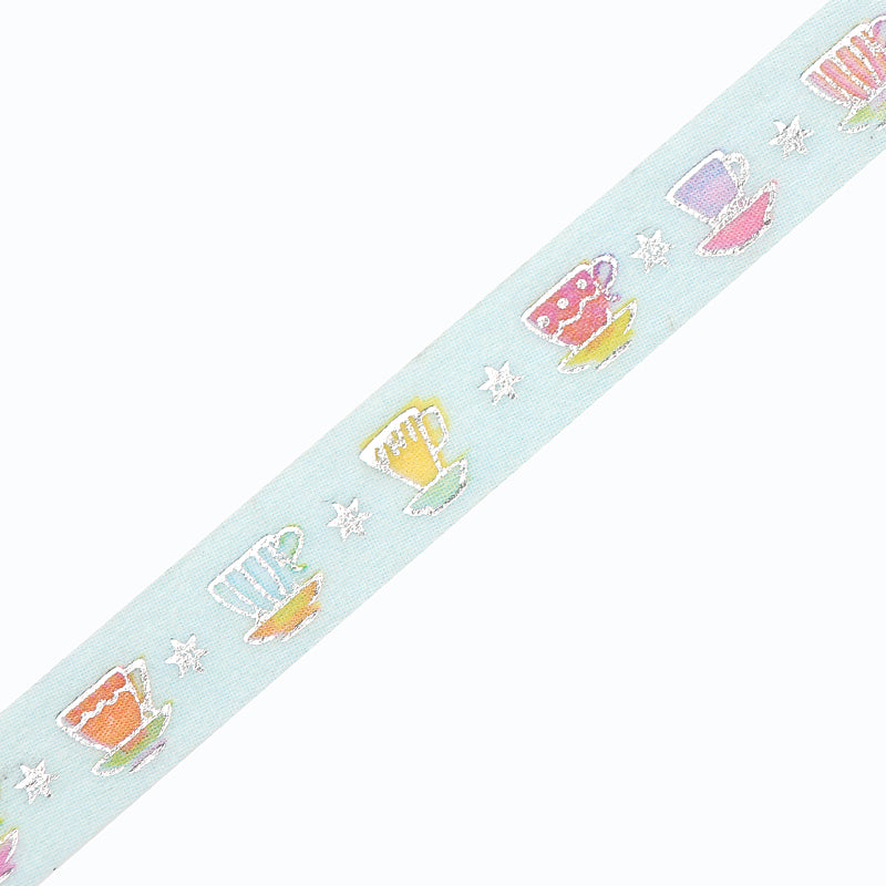 BGM Foil Stamping Masking Tape - Tea Time — pattern detail