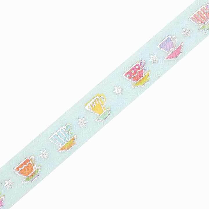 BGM Foil Stamping Masking Tape - Tea Time — pattern detail