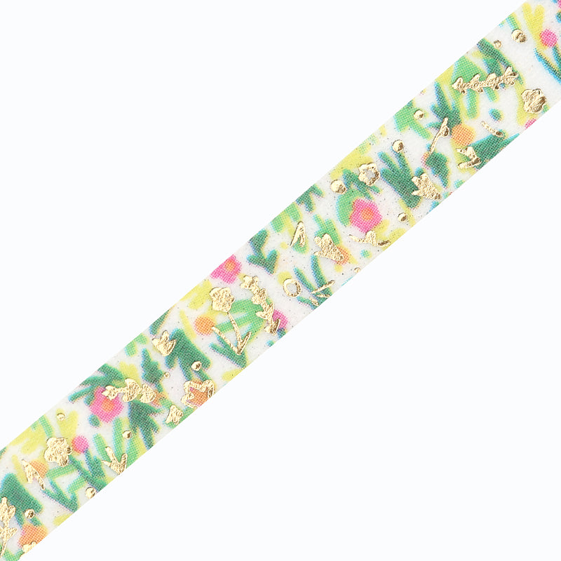 BGM Foil Stamping Masking Tape - The Flowers Bloom — pattern detail
