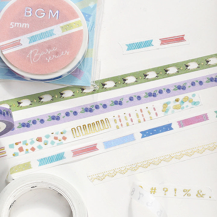 BGM Foil Stamping Masking Tape: Life - Ribbon Index — colour swatch