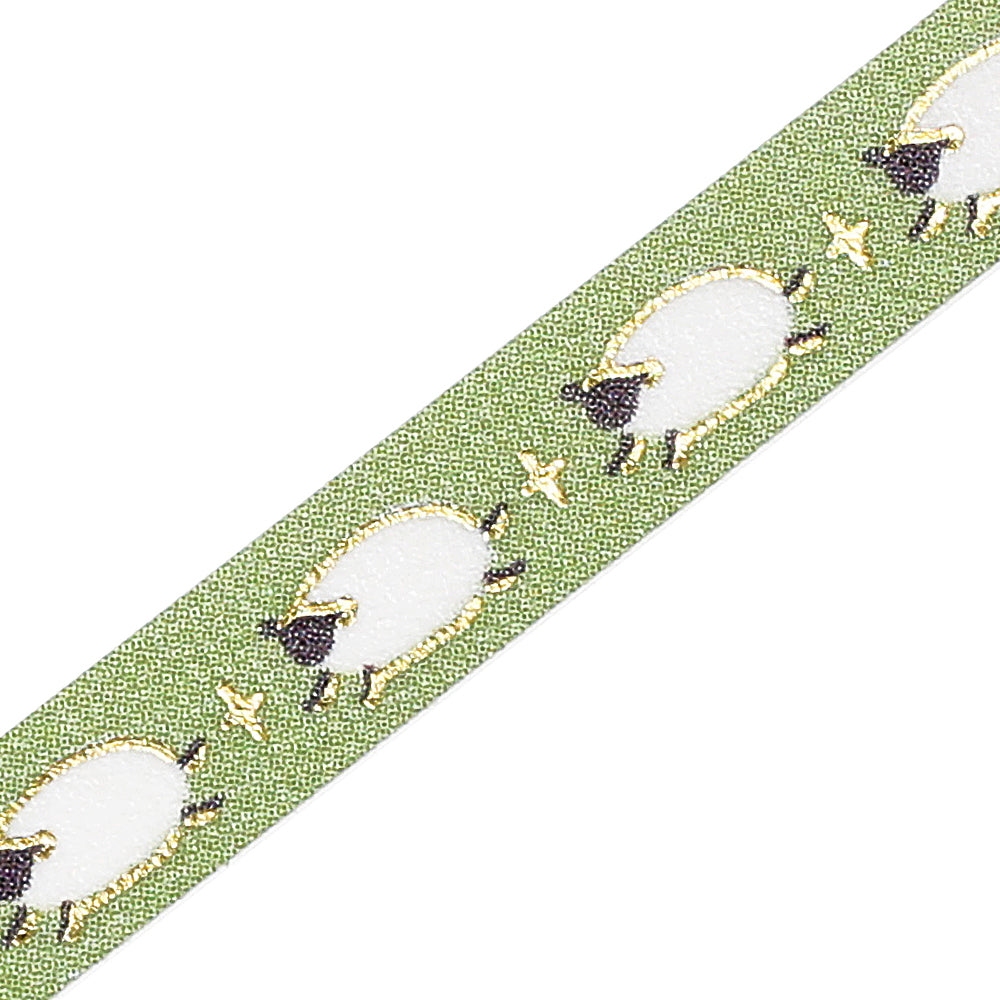 BGM Foil Stamping Masking Tape: Life - Running Sheep — pattern detail
