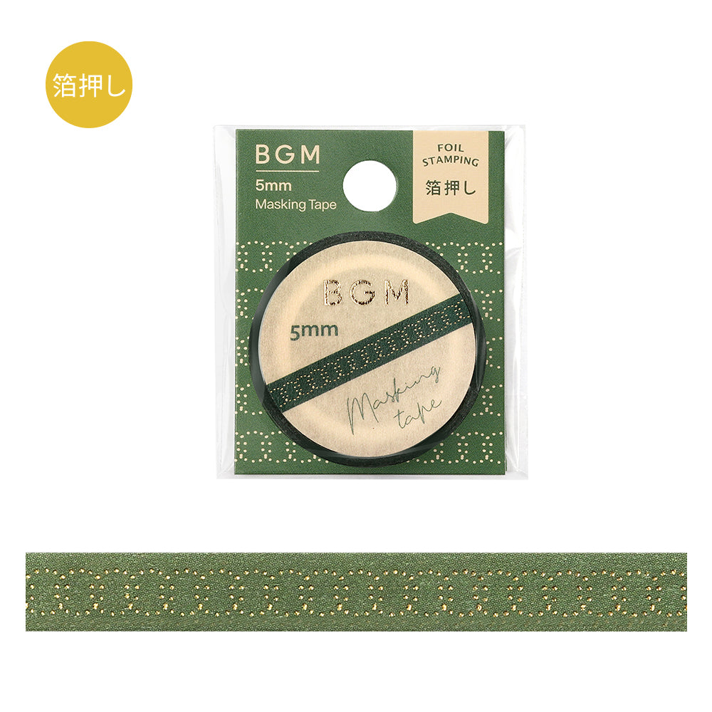 BGM Foil Stamping Masking Tape: Life - Round and Round — roll front