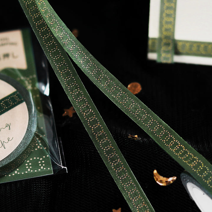 BGM Foil Stamping Masking Tape: Life - Round and Round — applied on surface