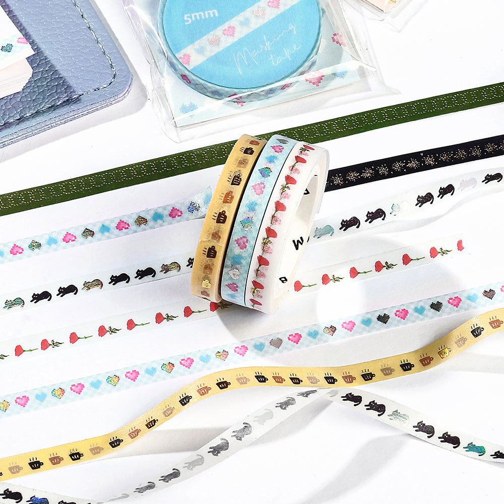 BGM Foil Stamping Masking Tape: Life - Round and Round — roll side