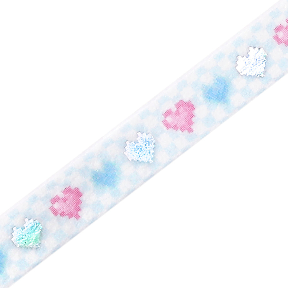 BGM Foil Stamping Masking Tape: Life - Pounding Heart — pattern detail
