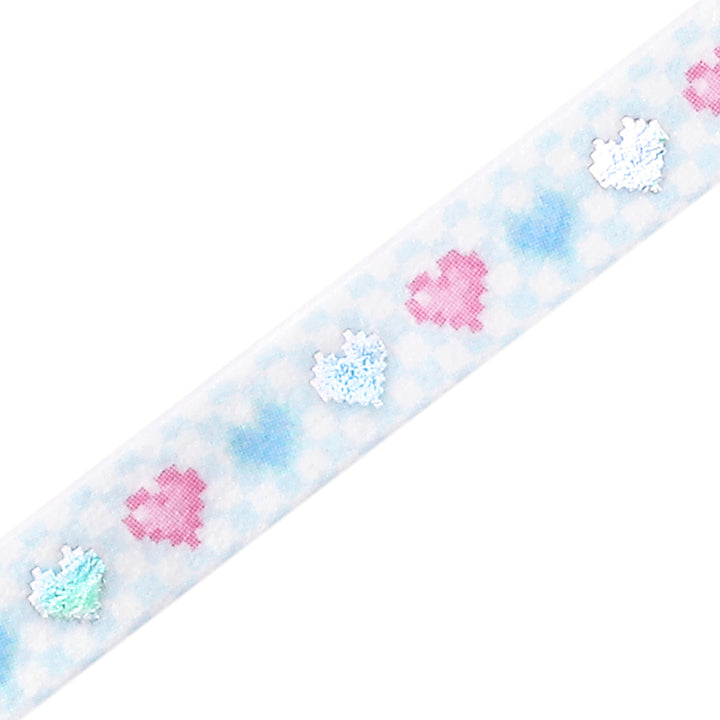 BGM Foil Stamping Masking Tape: Life - Pounding Heart — pattern detail