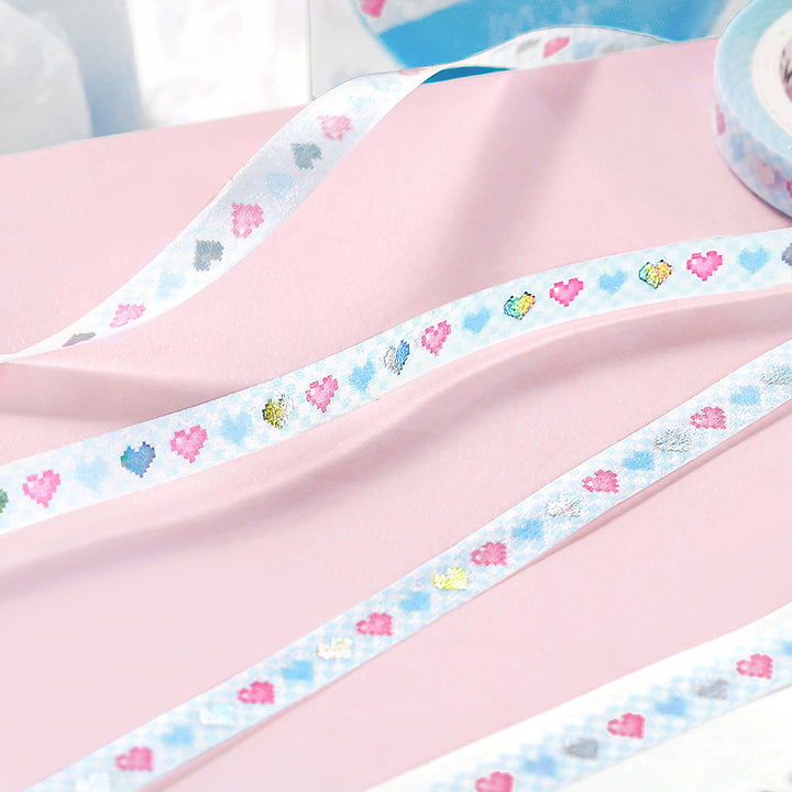BGM Foil Stamping Masking Tape: Life - Pounding Heart — applied on surface