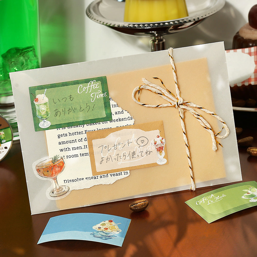 BGM Roll Sticker: Writable - Café à la Mode — in use