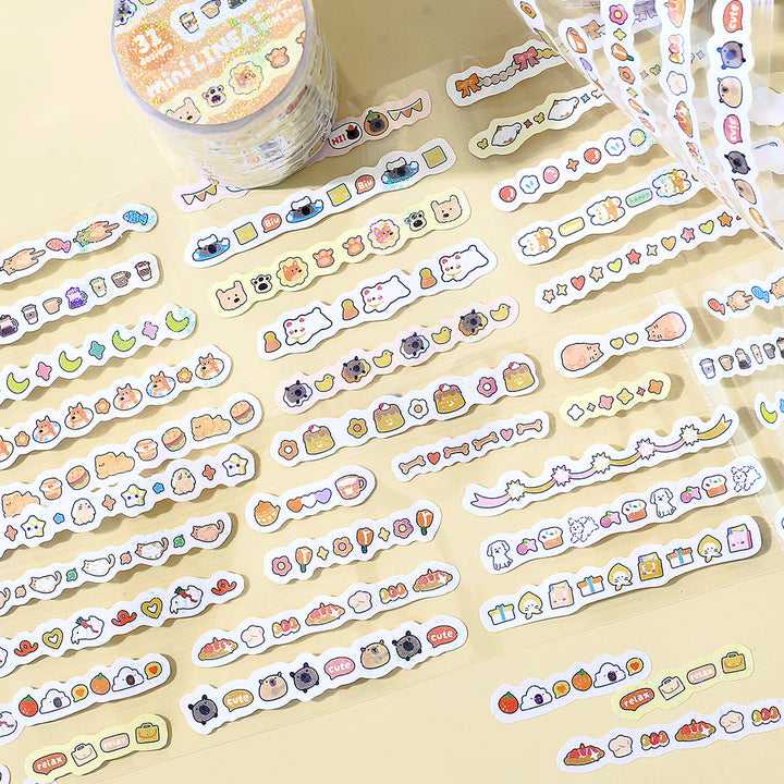 BGM Roll Sticker: Mini Linea - Orange — with packaging