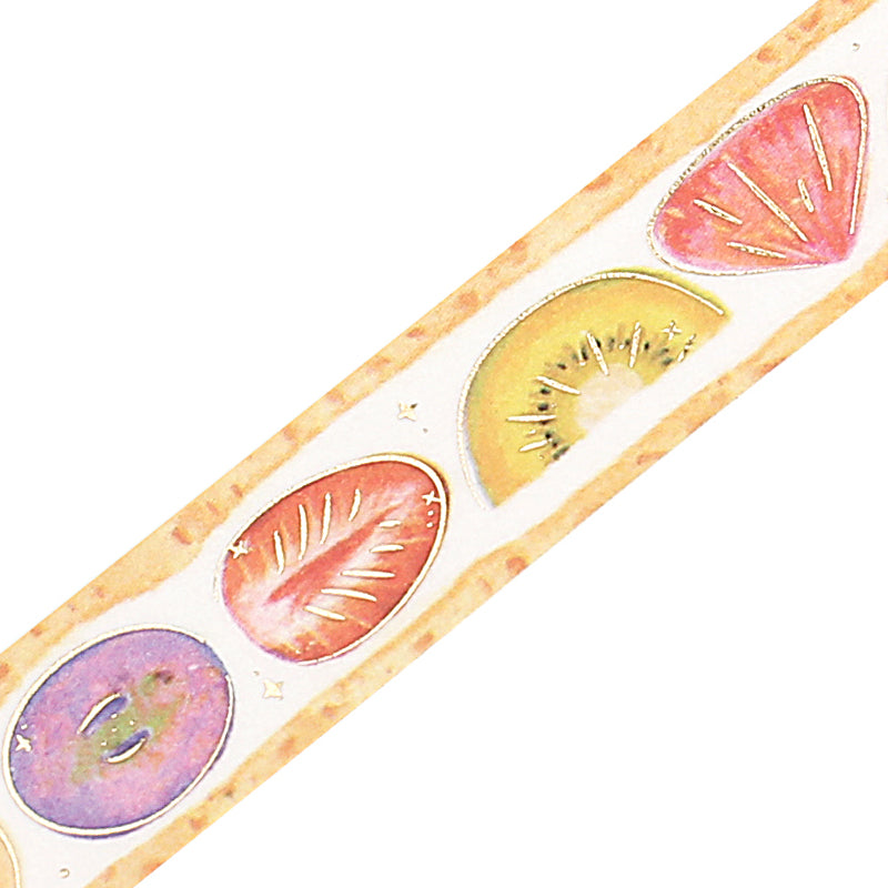 BGM Foil Stamping Masking Tape: Fruit Sandwich - Fruit — pattern detail