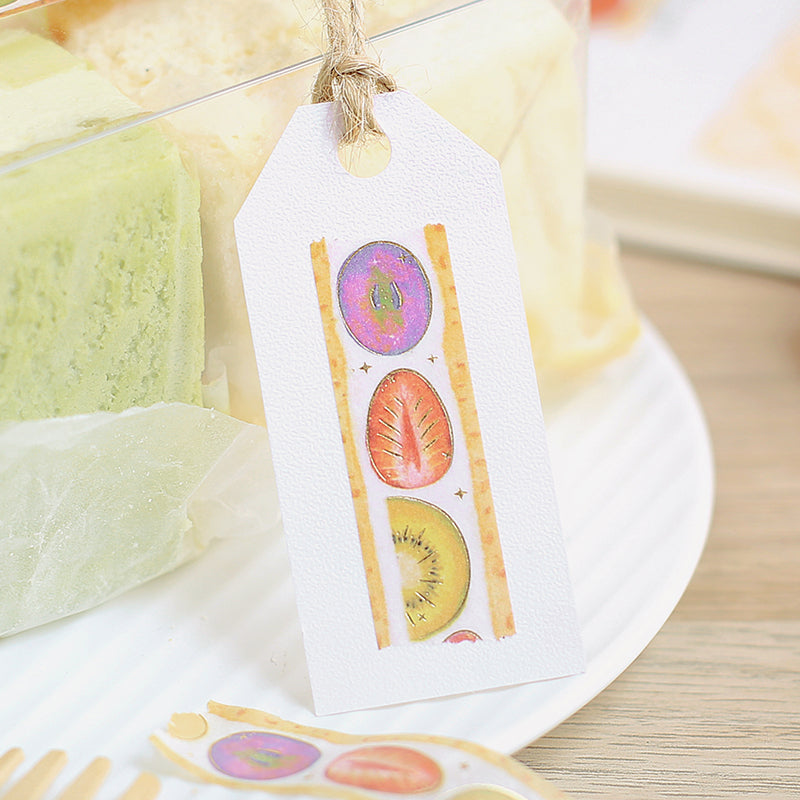 BGM Foil Stamping Masking Tape: Fruit Sandwich - Fruit — applied on surface