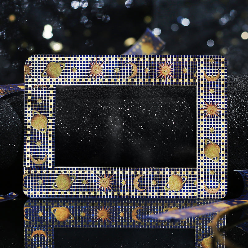 BGM Foil Stamping Masking Tape: Tile Art - Universe — applied on surface