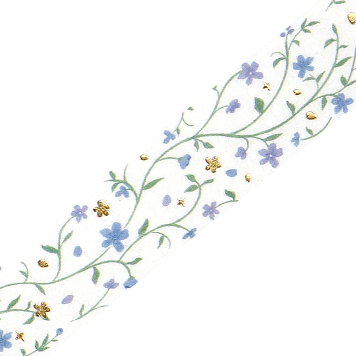 BGM Foil Stamping Masking Tape: Kusabana Techo - Flower Dance — pattern detail