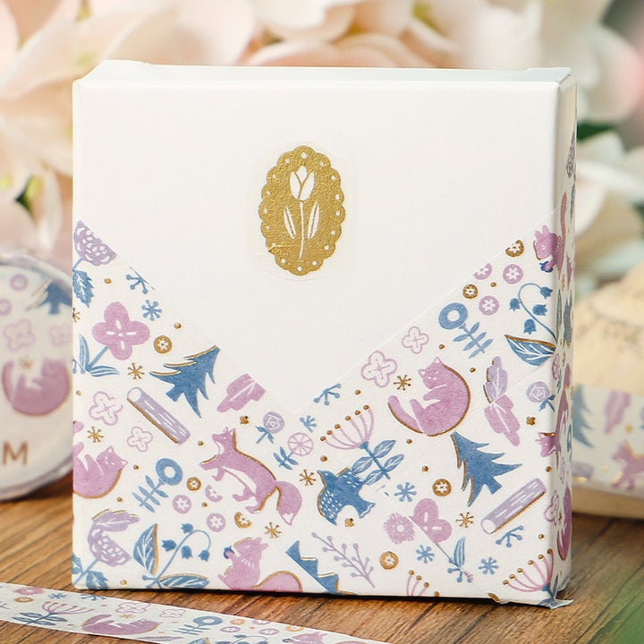 BGM Foil Stamping Masking Tape: Kusabana Techo - Song of the Forest — with packaging