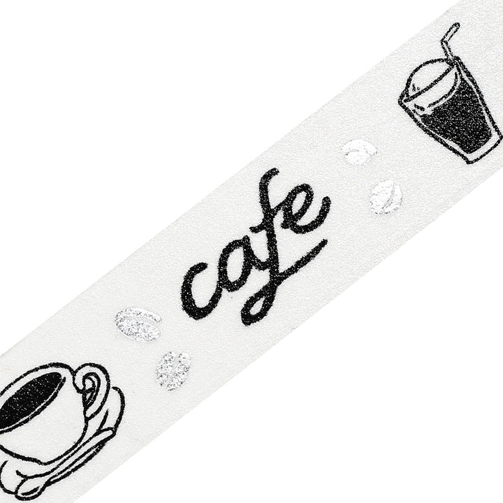 BGM Foil Stamping Masking Tape: Monotone - Cafe — pattern detail