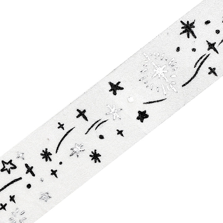 BGM Foil Stamping Masking Tape: Monotone - Starry Sky — pattern detail