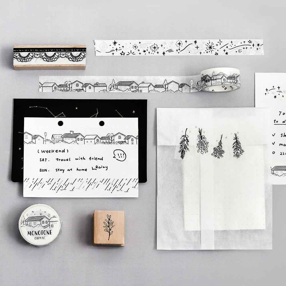 BGM Foil Stamping Masking Tape: Monotone - Rain — colour swatch