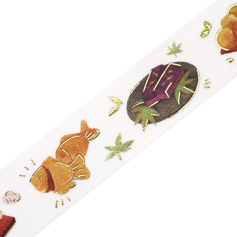 BGM Foil Stamping Masking Tape: IPPAI・Japanese Sweets Galore — pattern detail