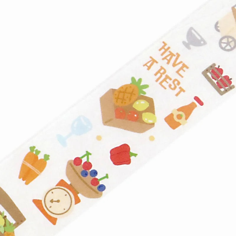 BGM Open Today as Well Masking Tape - Market — pattern detail