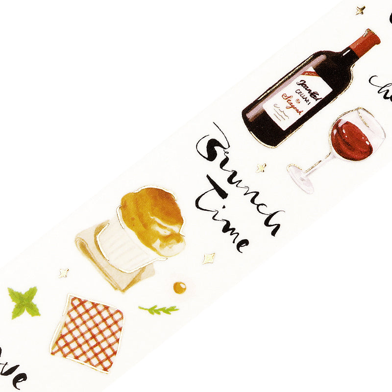 BGM Foil Stamping Masking Tape: Today's Menu - Bistro — pattern detail