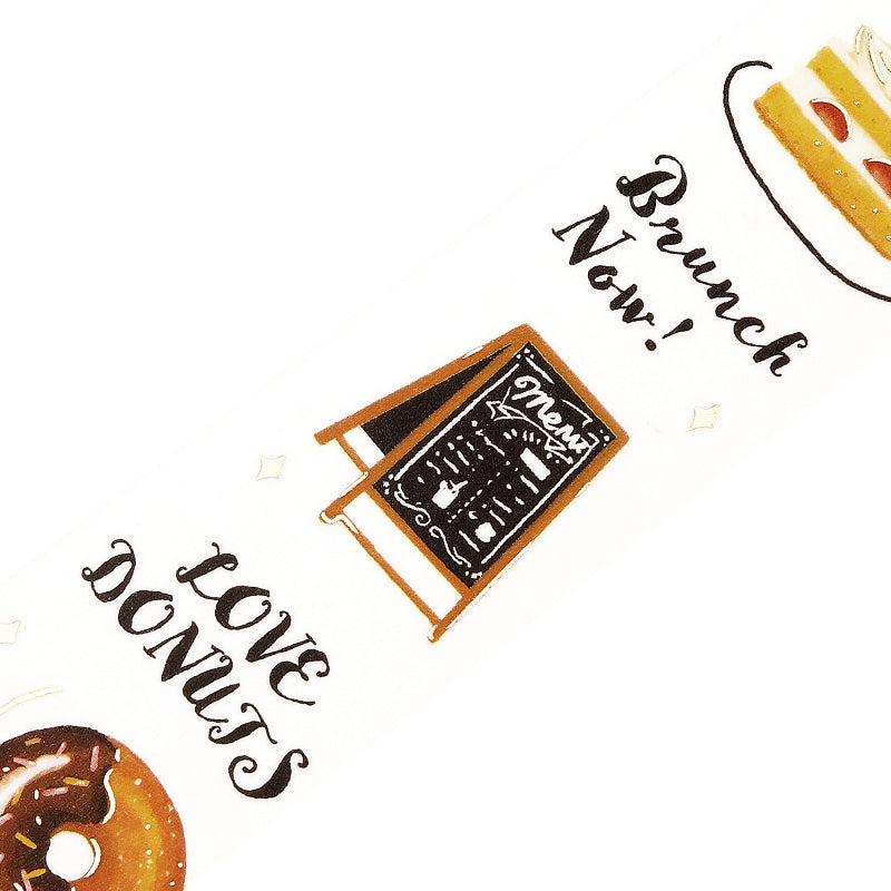 BGM Foil Stamping Masking Tape: Today's Menu - Cafe — pattern detail