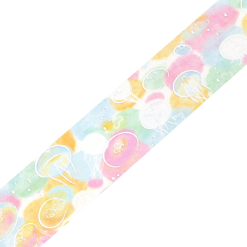 (DC) BGM Foil Stamping Masking Tape: Dreamy Scenery - Jellyfish — pattern detail