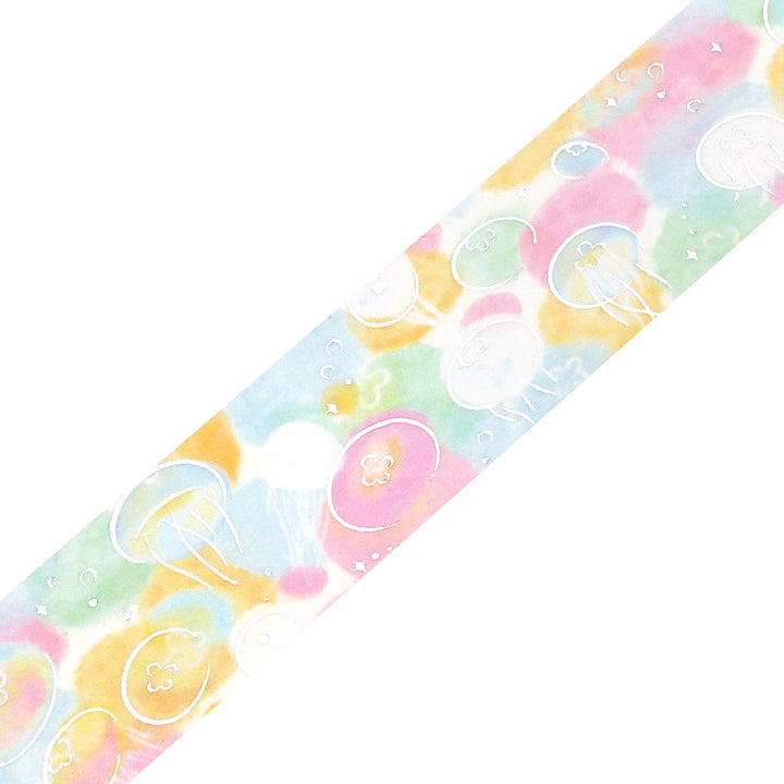 (DC) BGM Foil Stamping Masking Tape: Dreamy Scenery - Jellyfish — pattern detail