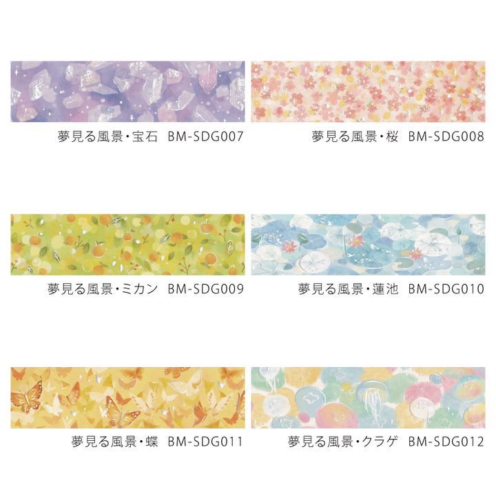 (DC) BGM Foil Stamping Masking Tape: Dreamy Scenery - Jellyfish — colour swatch