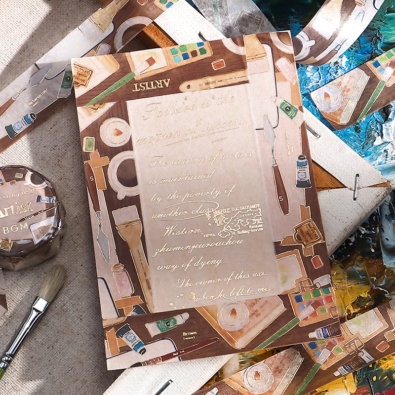 BGM Foil Stamping Masking Tape: My Creation - Artist — applied on surface