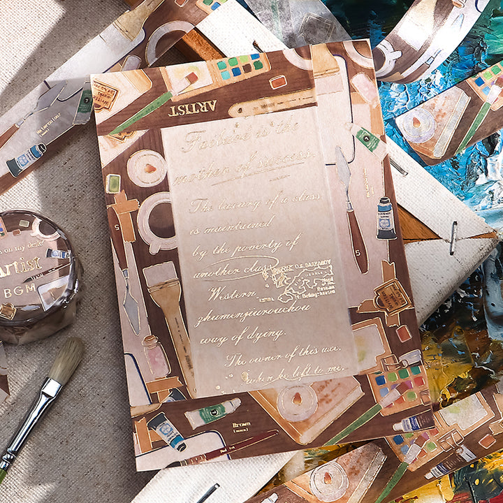 BGM Foil Stamping Masking Tape: My Creation - Artist — applied on surface