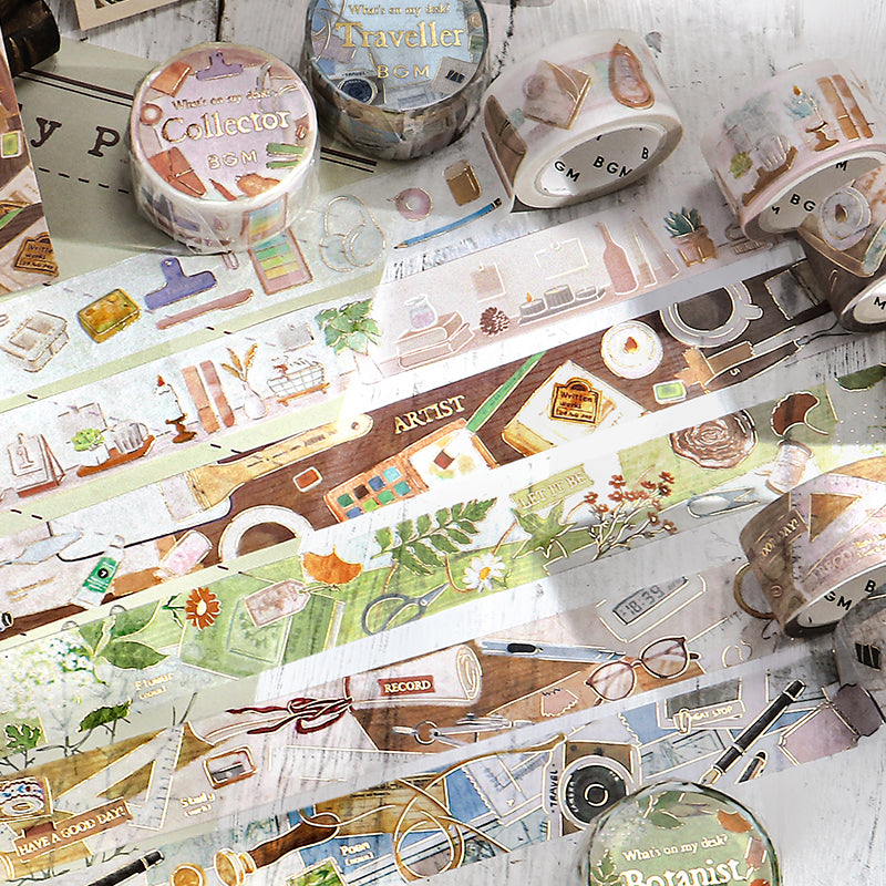BGM Foil Stamping Masking Tape: My Creation - Artist — roll side