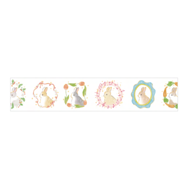 BGM Foil Stamping Masking Tape: Rabbit Country - Flame — applied on surface