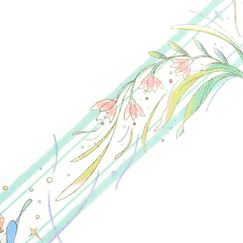 BGM Foil Stamping Masking Tape: Mysterious Journey - Flower Language — pattern detail