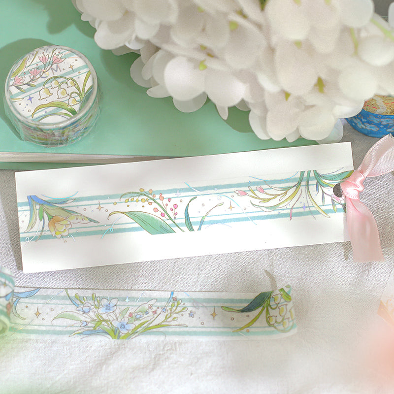 BGM Foil Stamping Masking Tape: Mysterious Journey - Flower Language — with packaging